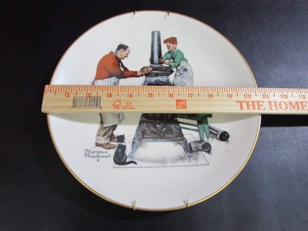 NORMAN ROCKWELL PLATE - FALL THE COAL SEASON IS COMING