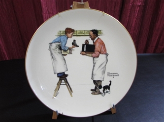 NORMAN ROCKWELL PLATE - "WINTER" YEAR END COUNT