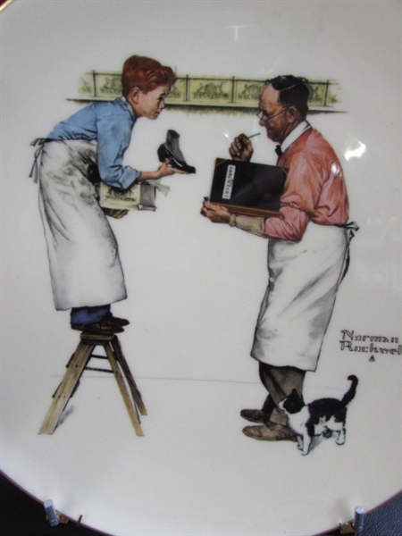 NORMAN ROCKWELL PLATE - WINTER YEAR END COUNT
