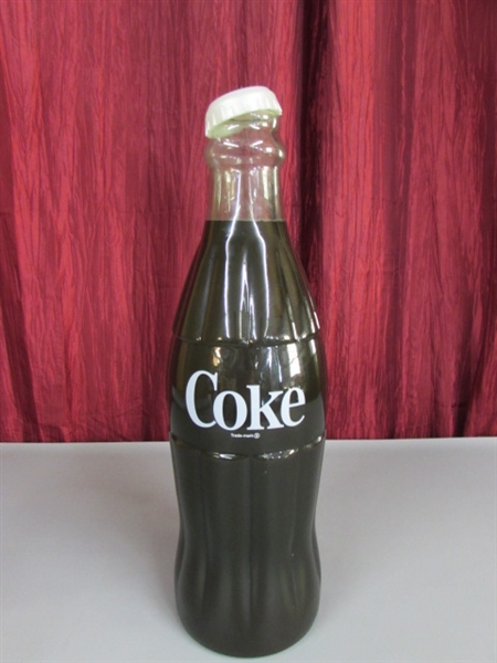 LARGE GLASS COCA-COLA BOTTLE