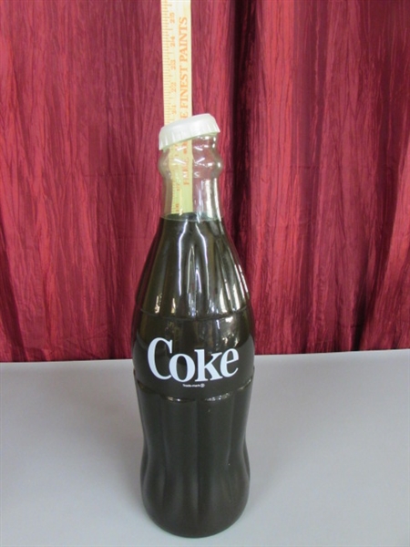 LARGE GLASS COCA-COLA BOTTLE