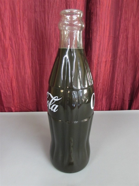 LARGE GLASS COCA-COLA BOTTLE