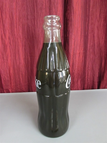 LARGE GLASS COCA-COLA BOTTLE