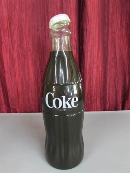 LARGE GLASS COCA-COLA BOTTLE