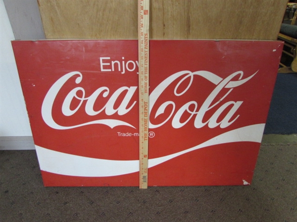 VINTAGE METAL COCA-COLA SIGN