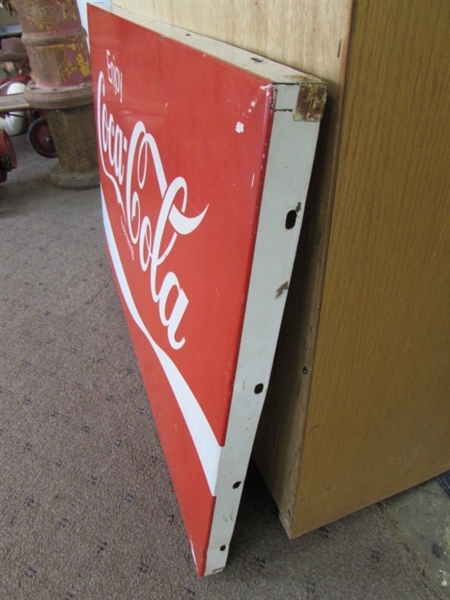 VINTAGE METAL COCA-COLA SIGN