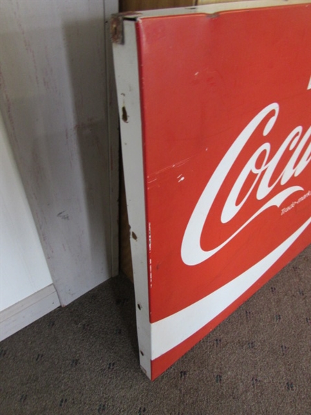 VINTAGE METAL COCA-COLA SIGN