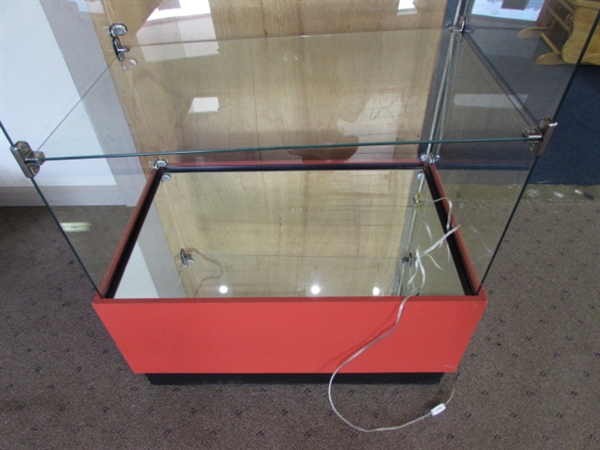 LIGHTED COCA-COLA DISPLAY CASE