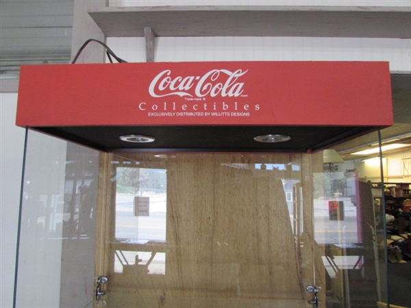 SECOND LIGHTED COCA-COLA DISPLAY CASE