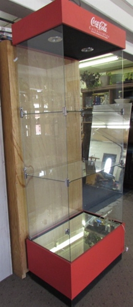 SECOND LIGHTED COCA-COLA DISPLAY CASE