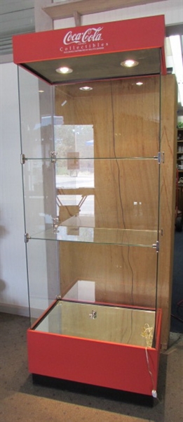 SECOND LIGHTED COCA-COLA DISPLAY CASE