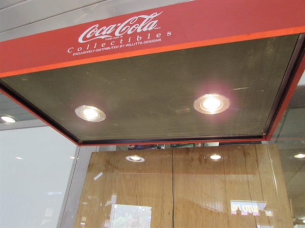 SECOND LIGHTED COCA-COLA DISPLAY CASE