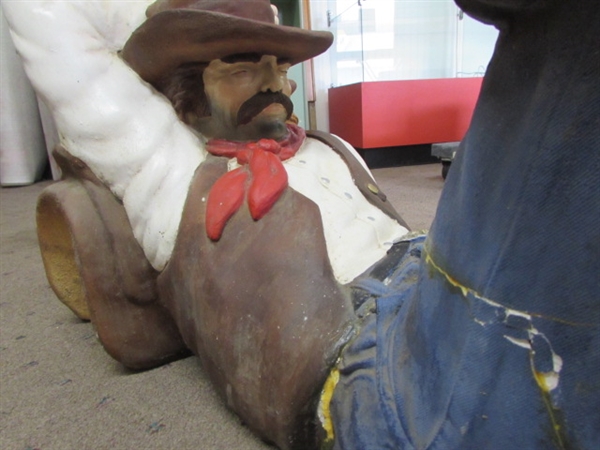 SLEEPING COWBOY COFFEE TABLE