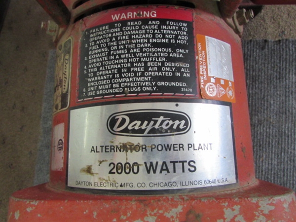 DAYTON ALTERNATOR POWER PLANT