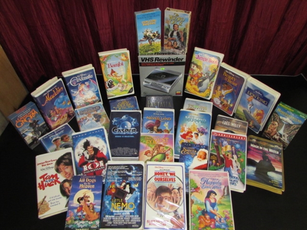 Lot Detail - LARGE COLLECTION OF CHILDRENS VHS TAPES