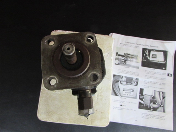 HYDRAULIC PUMP FOR A LOG SPLITTER