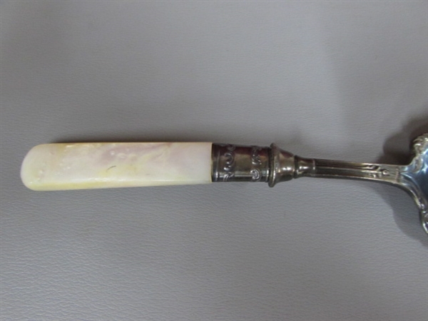 VINTAGE/ANTIQUE CALLIGRAPHY PEN AND MOTHER OF PEARL NUT PICKS