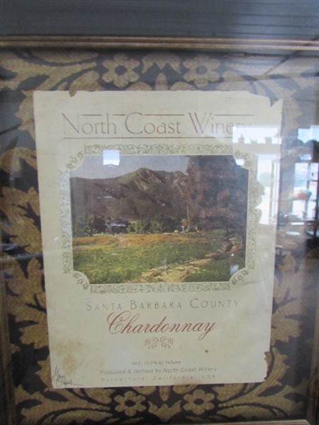 FRAMED CALIFORNIA WINE PICTURES