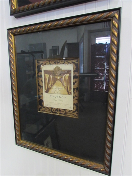 FRAMED CALIFORNIA WINE PICTURES