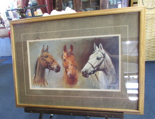 WE THREE KINGS FRAMED HORSE PRINT