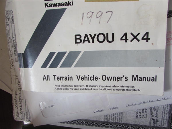 KAWASAKI BAYOU KLF300C 4X4 - FOR PARTS OR REPAIR - LOCATED OFF-SITE