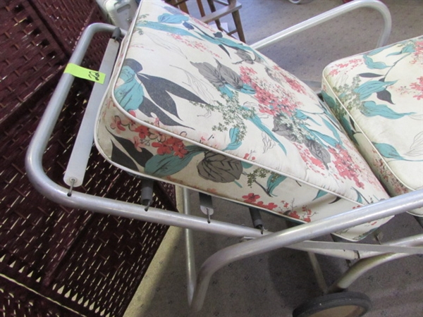 VINTAGE ALUMINUM LOUNGE CHAIR