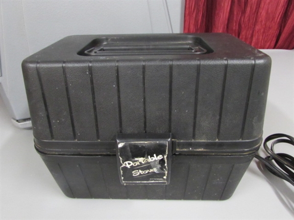 COLEMAN 12 VOLT COOLER & PORTABLE STOVE