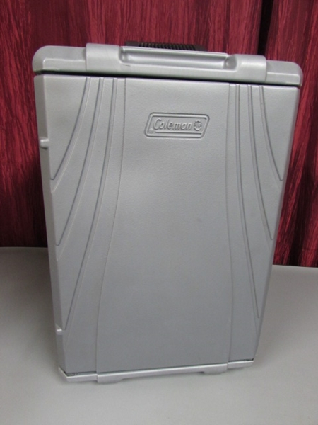 COLEMAN 12 VOLT COOLER & PORTABLE STOVE