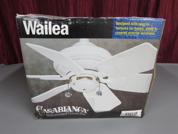 NEW CASABLANCA CEILING FAN