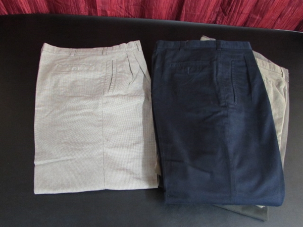 MENS DRESS PANTS & POLO SHIRTS