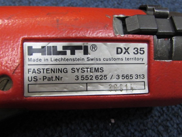 HILTI DX35 PISTON DRIVE TOOL