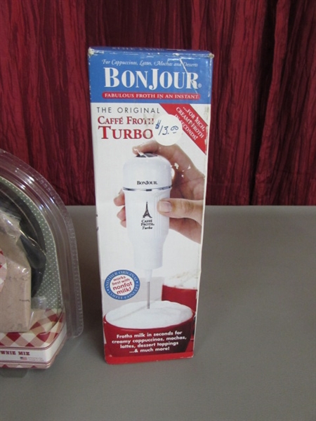 BON JOUR TURBO FROTHER, IRON SKILLETS & MORE!