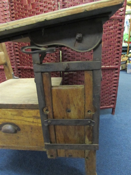 ANTIQUE LANGSLOW FOWLER MOULTHROP DESK