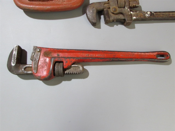 RIDGID PIPE CUTTER, PIPE WRENCH AND MORE