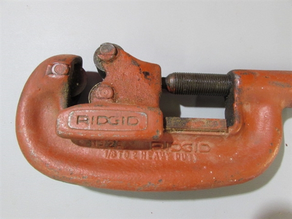 RIDGID PIPE CUTTER, PIPE WRENCH AND MORE