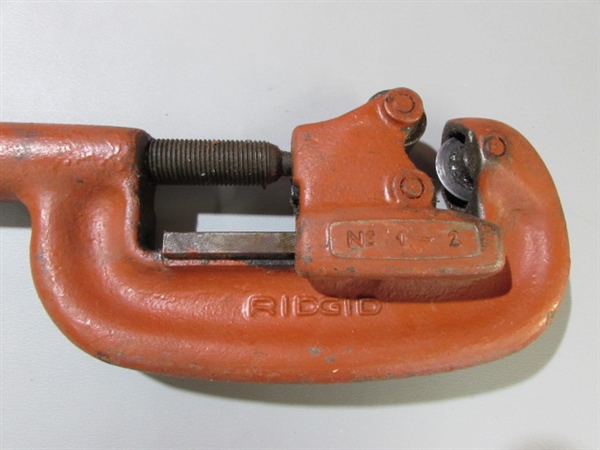 RIDGID PIPE CUTTER, PIPE WRENCH AND MORE