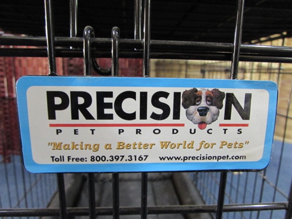 PRECISION DOG CRATE WITH 3 DOG BEDS