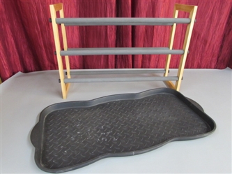 SHOE RACK AND TRAY