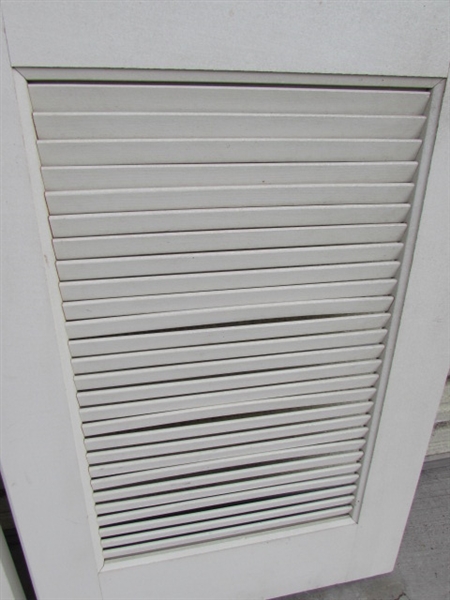 TWO LOUVERED DOORS