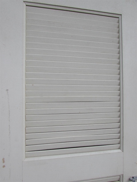 TWO LOUVERED DOORS