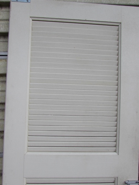 TWO LOUVERED DOORS