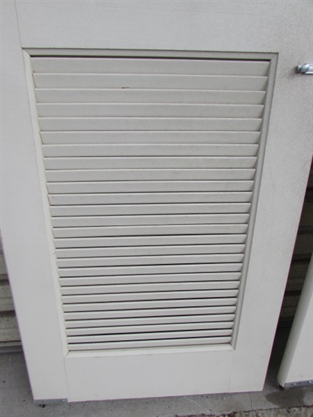 TWO LOUVERED DOORS