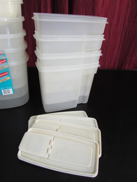 LARGE LOT OF STORAGE CONTAINERS