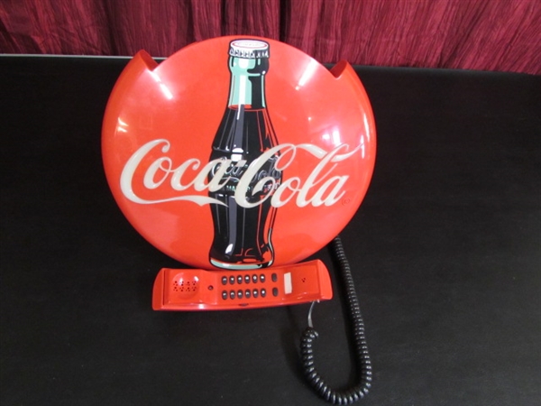 COCA-COLA DESIGNER ROUND DISK TELEPHONE