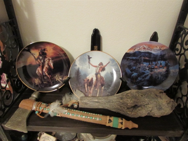 NATIVE AMERICAN COLLECTOR PLATES & DECOR