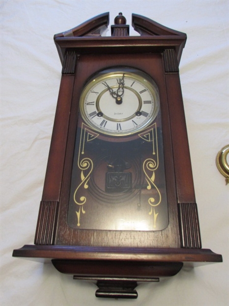 DELTA 31 DAY PENDULUM WALL CLOCK