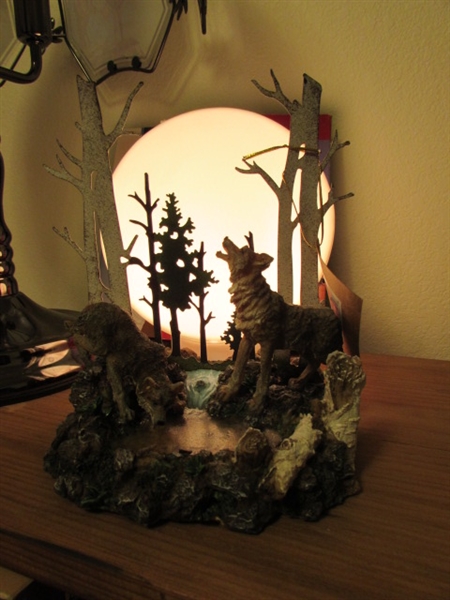 WOLF NITE LIGHT/TOUCH LAMP & MORE