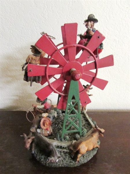 HORSE COOKIE JAR & COWBOY FERRIS WHEEL