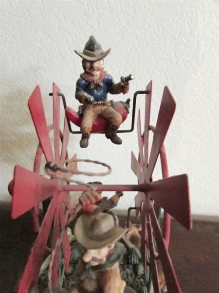 HORSE COOKIE JAR & COWBOY FERRIS WHEEL