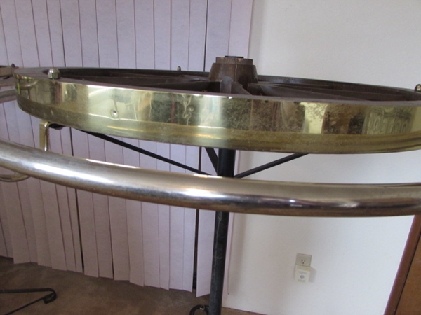 VINTAGE WAGON WHEEL CLOTHING DISPLAY RACK #2